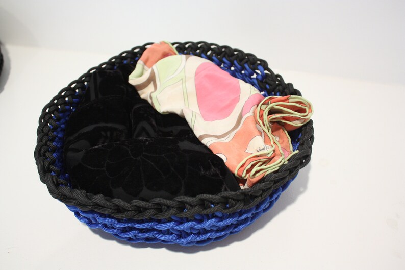 Handmade crochet rope bowls image 3