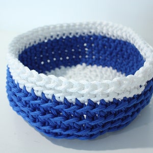 Handmade crochet rope bowls stackable image 8