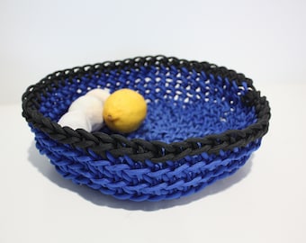 Handmade crochet rope bowls