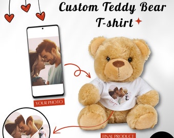 Custom Photo Teddy T-shirt