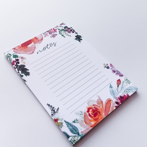 Bloc de notas acuarela floral / Doodling Faith