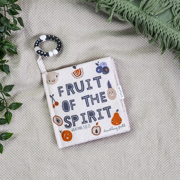 Fruit of the Spirit - crinkle Christian baby book