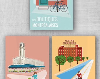 3 Postcards - Spring in Montreal