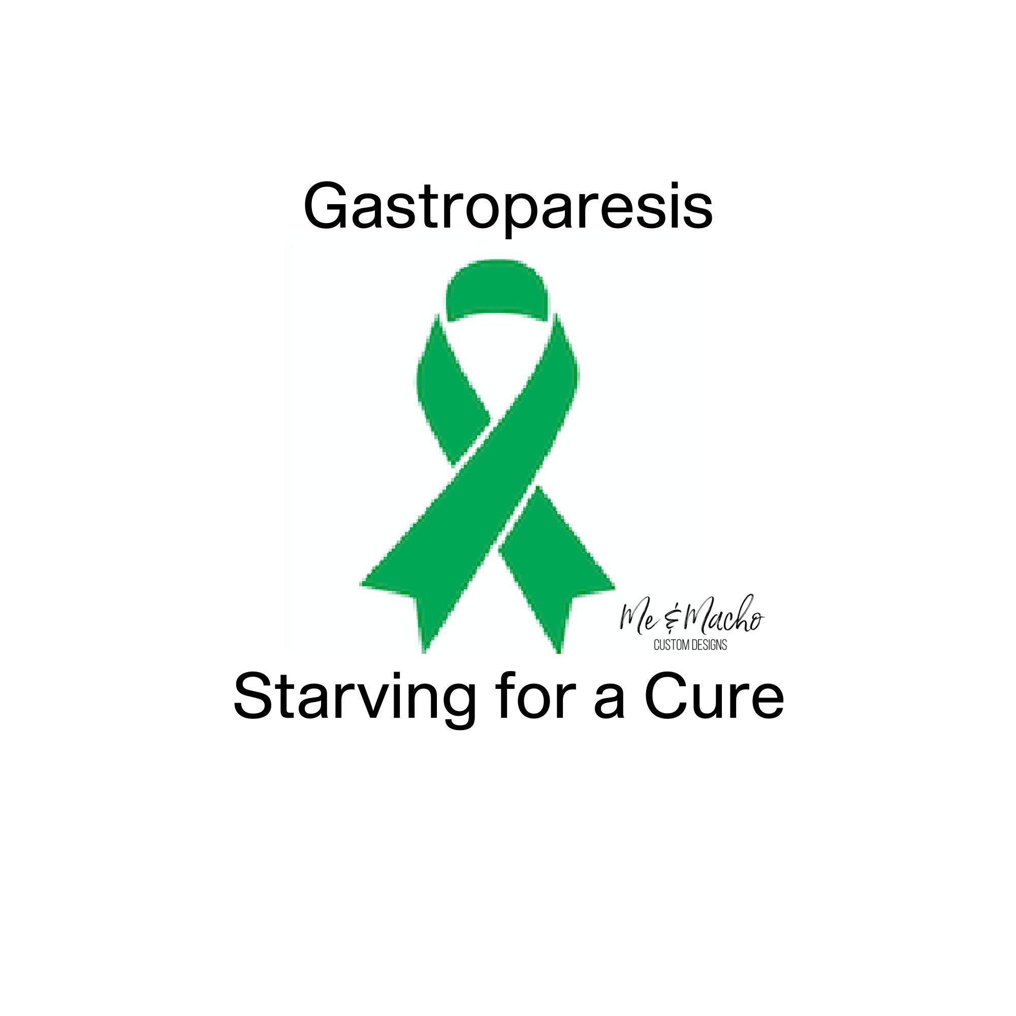 Gastroparesis Awareness Ribbon Decal Starving for a Cure Etsy