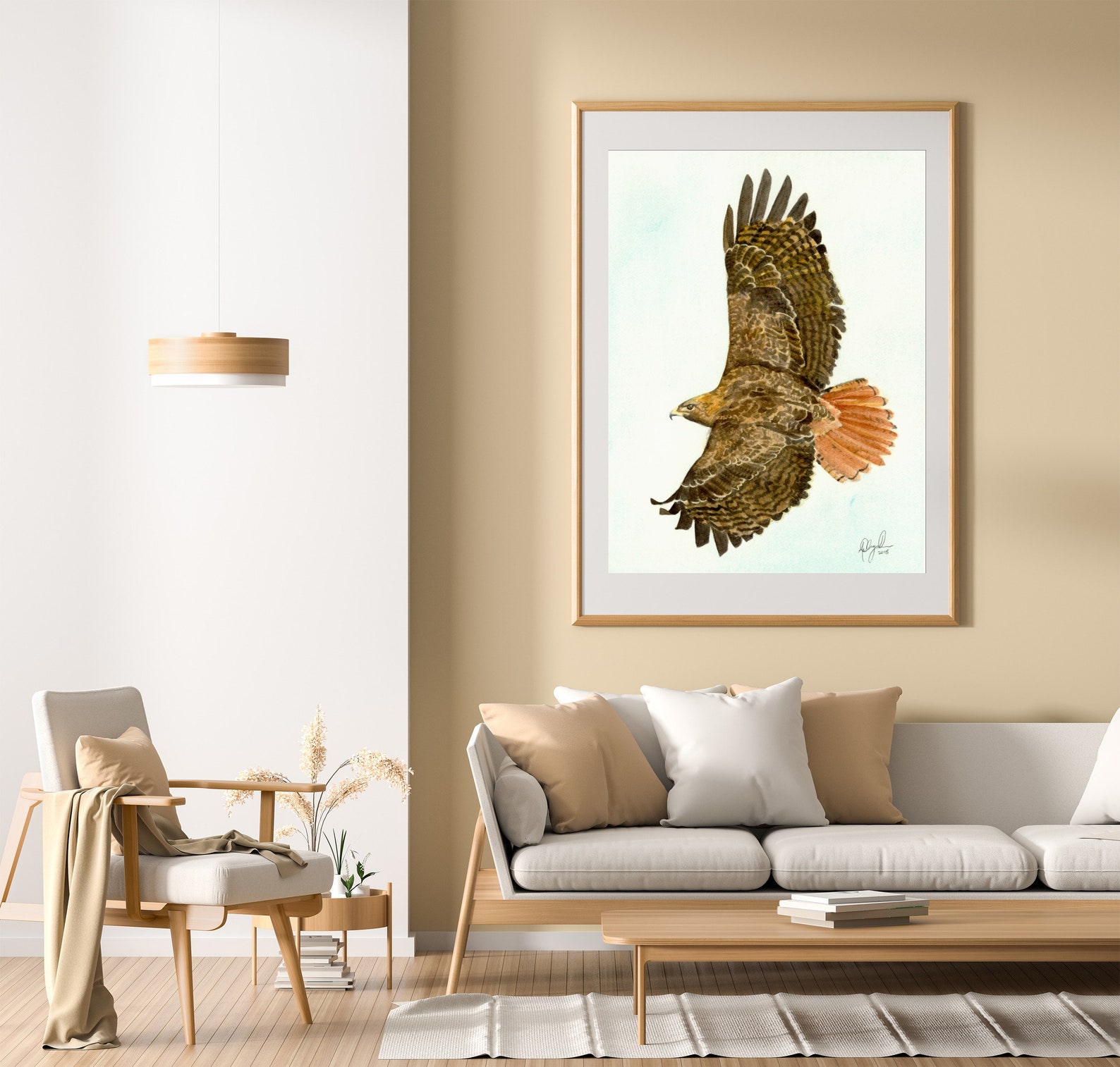 Red Tailed Hawk Fine Art Watercolor Print by Ashley Nelson - Etsy