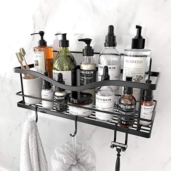 KINCMAX Shower Caddy Basket Shelf with Hooks Caddy Organizer Etsy