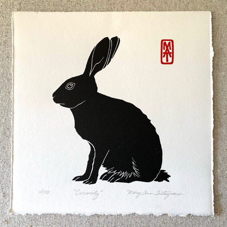 Rabbit Art Print Rabbit Artwork Rabbit Art Rabbit Print Wall Etsy