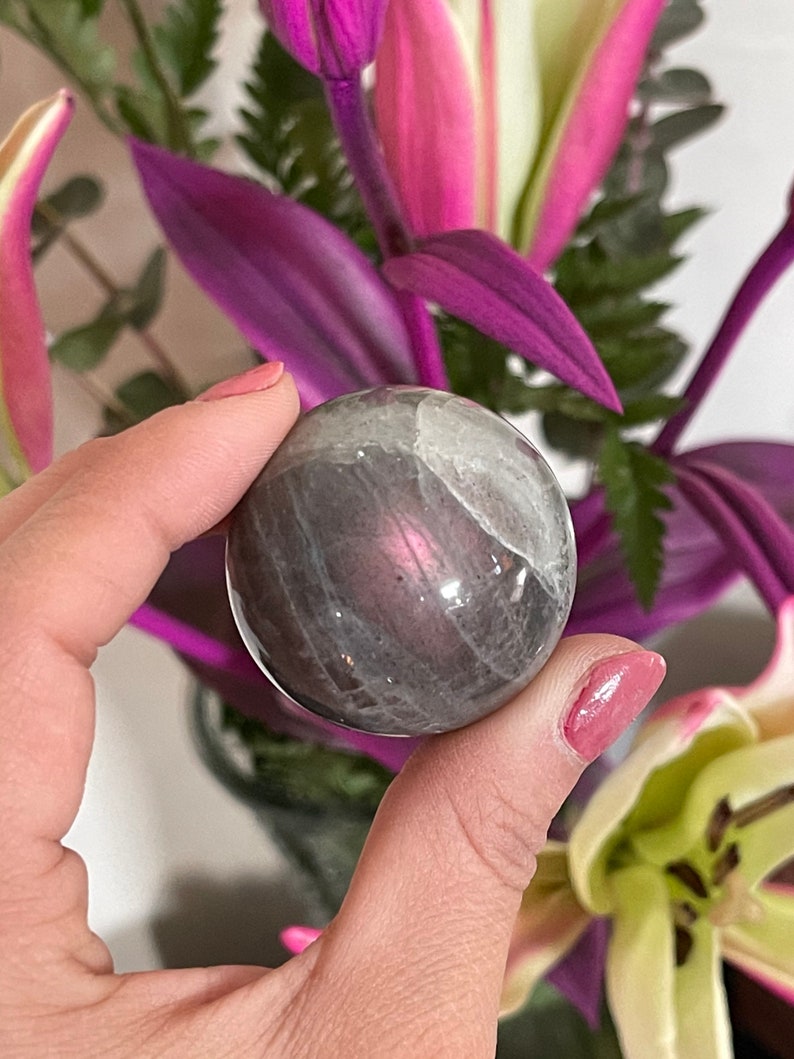 Feng Shui Home Purple Labradorite Sphere