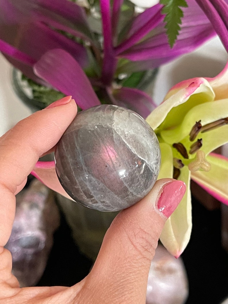 Feng Shui Home Purple Labradorite Sphere