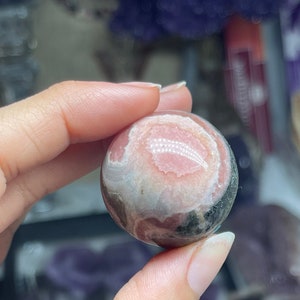 Rhodochrosite Sphere | For Love and Crystals
