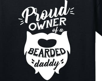 Baby Onesie Proud Owner Of A Bearded Daddy Beard Mustache Dad