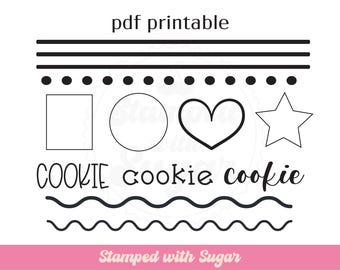 Practice Class Sheet PDF Printable | Cookie Class | Bakery Business | Print at home | Instant Download