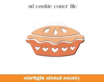 Whole Pie STL Cookie Cutter File | Basic Shape | Thanksgiving | Fall | Food | Custom Cookie Cutter | Instant Download