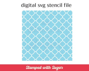 Quatrefoil 5 | Cookie Stencil | Background | Digital File