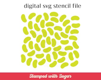 Jelly Bean Scatter | SVG FILE | Cookie Stencil | Easter | Springtime | Digital File