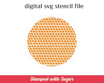 Basketball Dots | SVG File | Cookie Stencil | Sports | Digital File