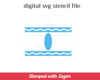Crayon Lines | SVG FILE | School| Cookie Stencil | Digital File
