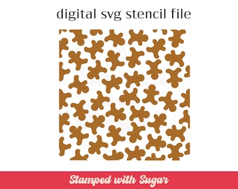 Gingerbread Man Scatter | SVG FILE | Cookie Stencil | Christmas | Digital File