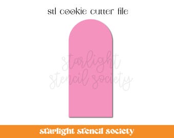 Skinny Arch STL Cookie Cutter File | Basic Shape | Custom Cookie Cutter | Instant Download
