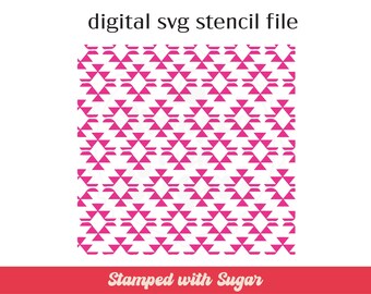 Aztec  | SVG FILE | Cookie Stencil | Backgrounds | Digital File