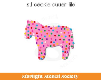 Zebra Animal Cracker Cookie STL Cookie Cutter File | Basic Shape | Food | Custom Cookie Cutter | Instant Download