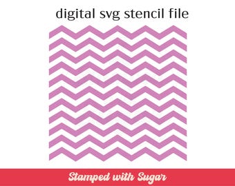 Small Chevron | SVG FILE | Cookie Stencil  | Pattern  | Background | Cute Modern | Instant Download | Digital File