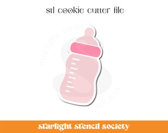 Baby Bottle STL Cookie Cutter File | Basic Shape | Baby Shower | Custom Cookie Cutter | Instant Download