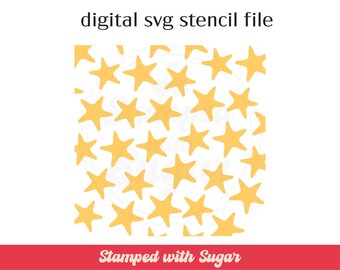Starfish Scatter | SVG FILE | Cookie Stencil | Summer | Digital File | Instant Download | Summertime