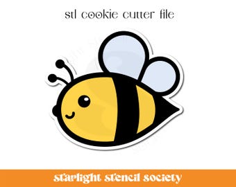 Bee STL Cookie Cutter File | Basic Shape | Animals |  Custom Cookie Cutter | Instant Download