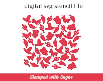 Fiesta Baby | SVG FILE | Cookie Stencil | Baby Shower | Digital File