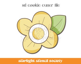 Daisy STL Cookie Cutter File | Floral | Flower Spring | Custom Cookie Cutter | Instant Download