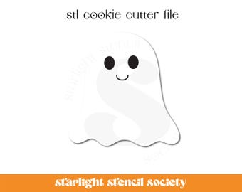 Ghost STL Cookie Cutter File | Basic Shape | Halloween Spooky | Custom Cookie Cutter | Instant Download