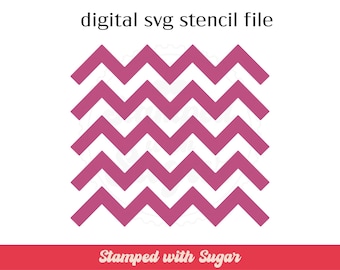 Chevron | SVG FILE |  Cookie Stencil | Two and One Stencil | Digital File