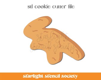 Dino Chicken Nugget 2 STL Cookie Cutter File | Basic Shape | Food | Custom Cookie Cutter | Instant Download