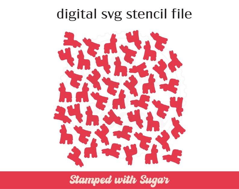 Pinata Svg Scared Pinata Scatter | SVG FILE | Patterned Background | Cookie Stencil ...