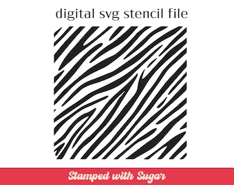 Zebra | SVG FILE | Cookie Stencil | animal Stencil | Instant Download | Digital File