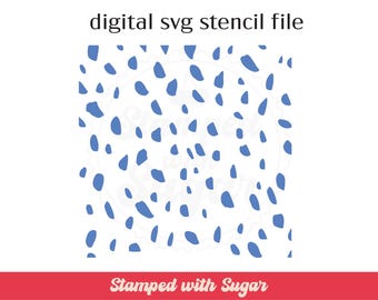 Dalmatian Print | SVG FILE | Cookie Stencil | Background | Digital File