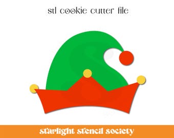 Elf Hat STL Cookie Cutter File | Basic Shape | Christmas | Xmas | Custom Cookie Cutter | Instant Download