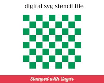 Checkered | SVG FILE | Fiesta | Cookie Stencil | Digital File