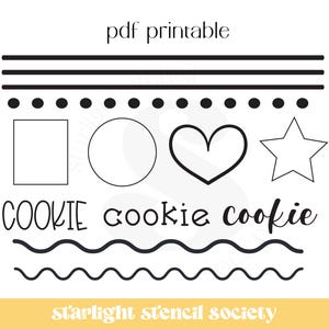 Practice Class Sheet PDF Printable | Cookie Class | Bakery Business | Print at home | Instant Download