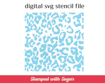 Leopard | SVG FILE | Cookie Stencil | animal Stencil | Instant Download | Digital File