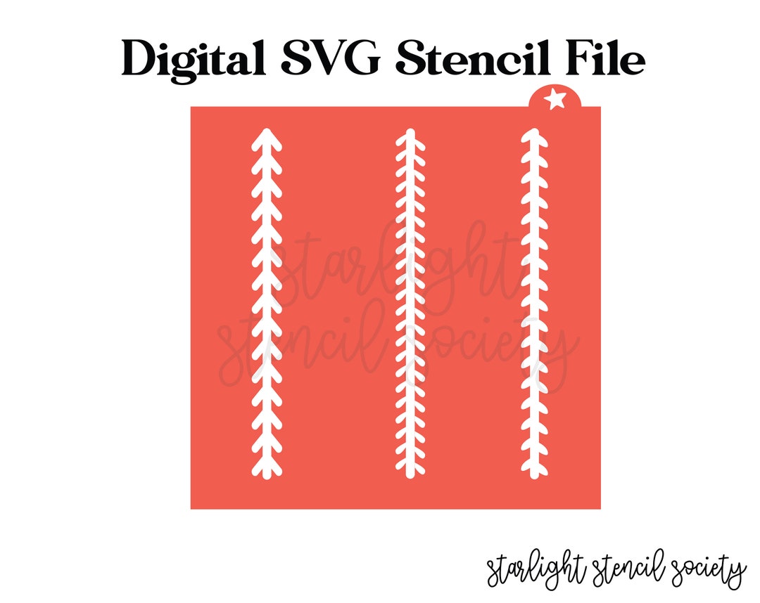 Baseball Stitch SVG File Cookie Stencil Sports Digital File - Etsy