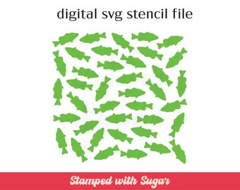 Fish Scatter | SVG FILE | Cookie Stencil | Outdoors | Digital File