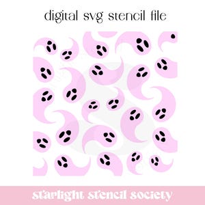 SVG FILE | Ghosts 2 Part Stencil | Cookie Stencil | Fall Stencil |  Halloween | Instant Download | Digital File