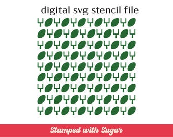Touchdown Football | SVG FILE | Cookie Stencil | Fall Stencil |  Football  | Instant Download | Digital File