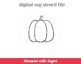 Basic Pumpkin PYO | SVG FILE | Cookie Stencil  | Paint your Own | Background | Pie | Instant Download | Digital File