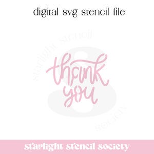 Vielen Dank |  SVG-DATEI | Cookie Schablone | Digitale Datei | Sofortdownload | Schreibschrift
