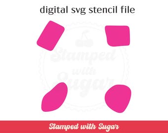 Abstract 3 | SVG FILE |  Cookie Stencil  | Pattern | Cute Modern | Instant Download | Digital File