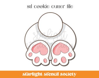 Bunny Butt STL Cookie Cutter File | Easter | Bunny Spring | Custom Cookie Cutter | Instant Download