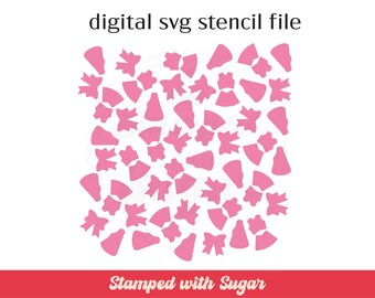 Cheer Scatter | SVG File | Cookie Stencil | Sports | Digital File